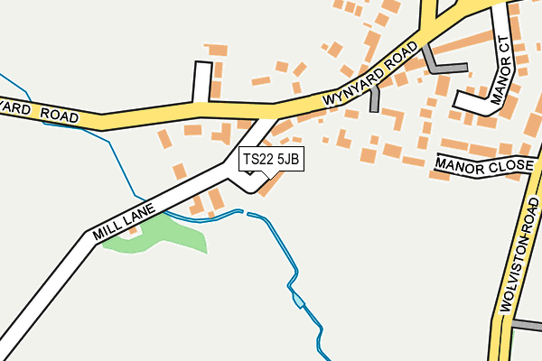 TS22 5JB map - OS OpenMap – Local (Ordnance Survey)