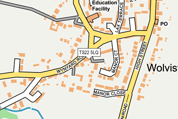 TS22 5LQ map - OS OpenMap – Local (Ordnance Survey)