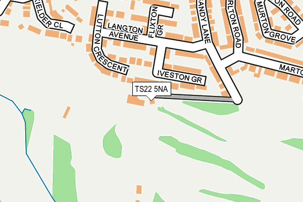 TS22 5NA map - OS OpenMap – Local (Ordnance Survey)