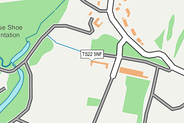 TS22 5NF map - OS OpenMap – Local (Ordnance Survey)