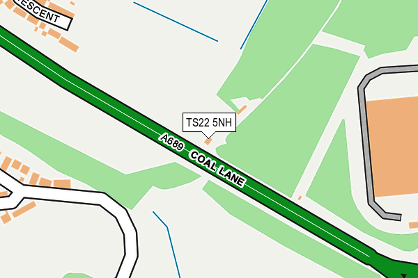 TS22 5NH map - OS OpenMap – Local (Ordnance Survey)