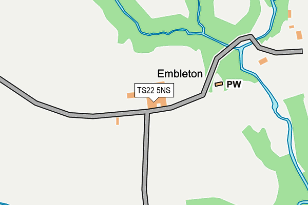 TS22 5NS map - OS OpenMap – Local (Ordnance Survey)