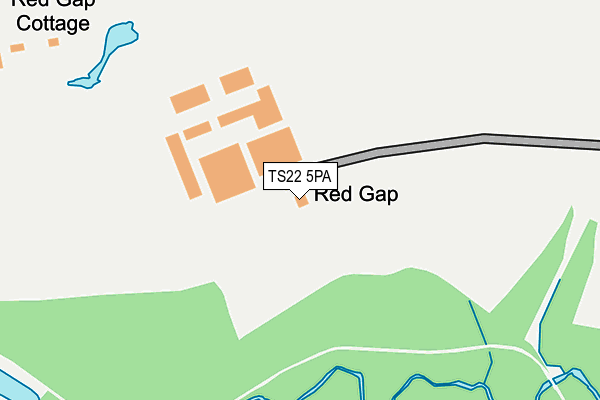 TS22 5PA map - OS OpenMap – Local (Ordnance Survey)