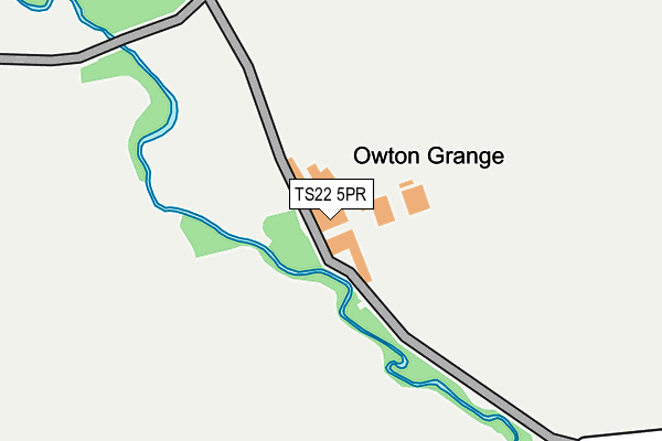 TS22 5PR map - OS OpenMap – Local (Ordnance Survey)