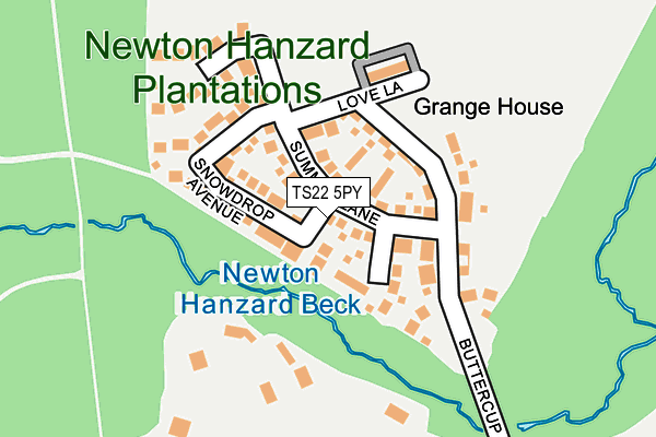 TS22 5PY map - OS OpenMap – Local (Ordnance Survey)