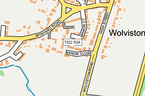 TS22 5QA map - OS OpenMap – Local (Ordnance Survey)