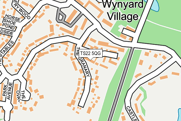 Map of WYNYARD HOMES MANAGEMENT COMPANY LIMITED at local scale