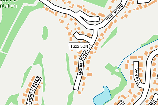 TS22 5QN map - OS OpenMap – Local (Ordnance Survey)