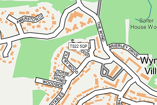 TS22 5QP map - OS OpenMap – Local (Ordnance Survey)