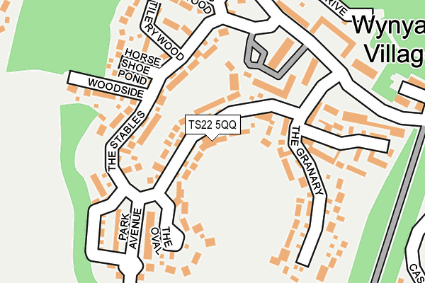 TS22 5QQ map - OS OpenMap – Local (Ordnance Survey)