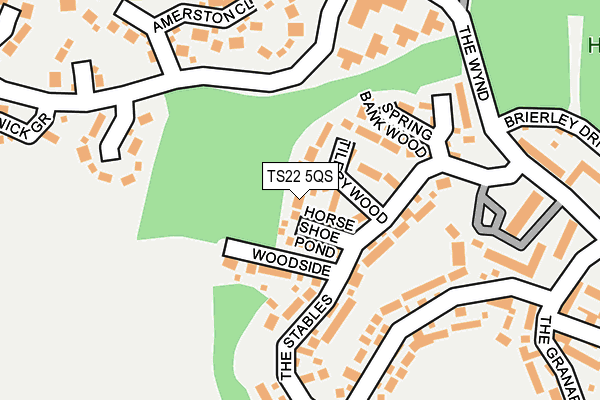 TS22 5QS map - OS OpenMap – Local (Ordnance Survey)