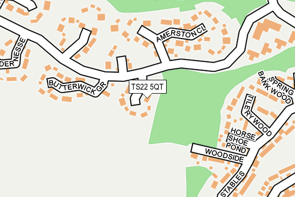 TS22 5QT map - OS OpenMap – Local (Ordnance Survey)