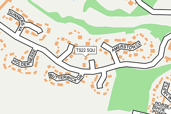 TS22 5QU map - OS OpenMap – Local (Ordnance Survey)
