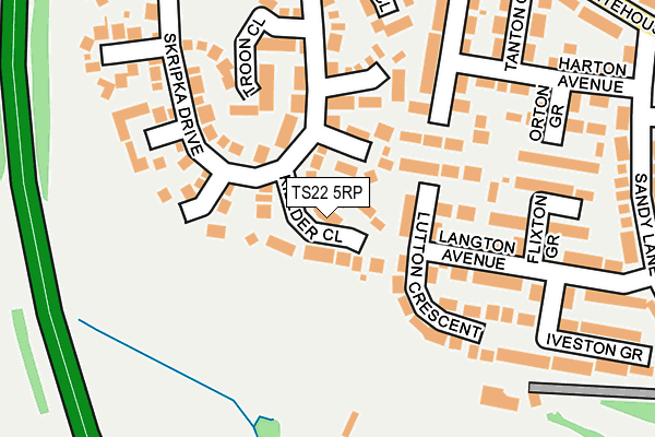 TS22 5RP map - OS OpenMap – Local (Ordnance Survey)