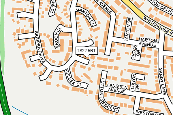TS22 5RT map - OS OpenMap – Local (Ordnance Survey)