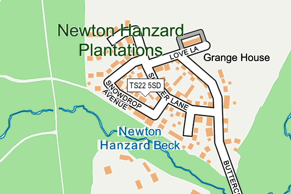 TS22 5SD map - OS OpenMap – Local (Ordnance Survey)