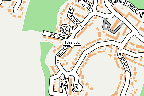 TS22 5SE map - OS OpenMap – Local (Ordnance Survey)