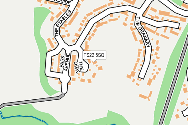 TS22 5SQ map - OS OpenMap – Local (Ordnance Survey)