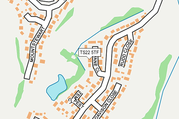 TS22 5TF map - OS OpenMap – Local (Ordnance Survey)