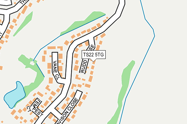 TS22 5TG map - OS OpenMap – Local (Ordnance Survey)