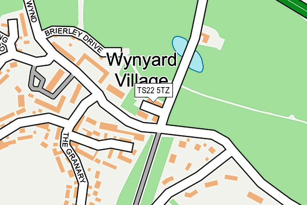 TS22 5TZ map - OS OpenMap – Local (Ordnance Survey)