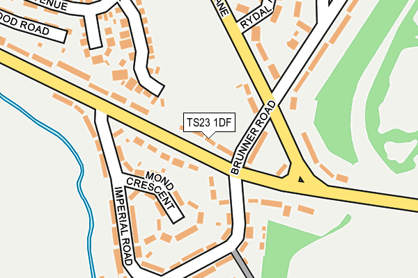 TS23 1DF map - OS OpenMap – Local (Ordnance Survey)