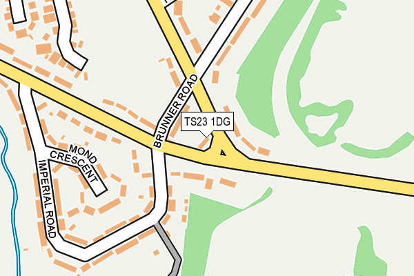 TS23 1DG map - OS OpenMap – Local (Ordnance Survey)