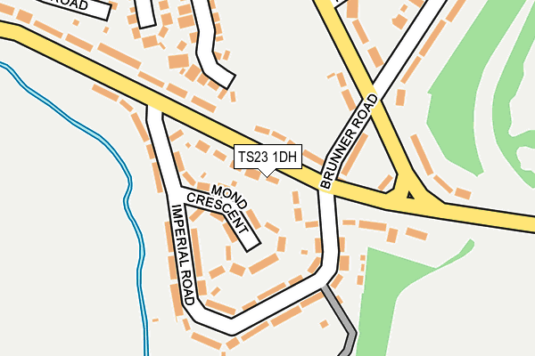 TS23 1DH map - OS OpenMap – Local (Ordnance Survey)