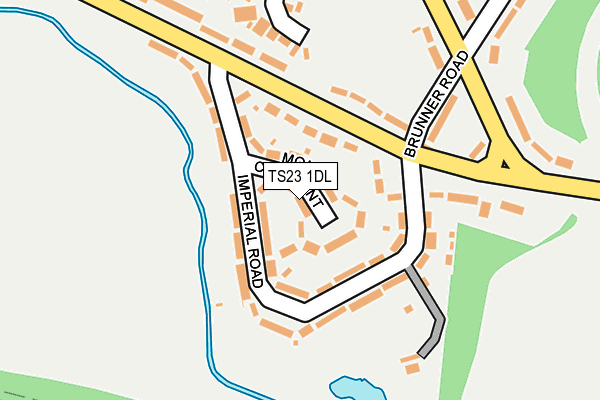 TS23 1DL map - OS OpenMap – Local (Ordnance Survey)