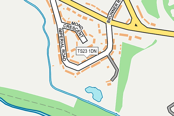 TS23 1DN map - OS OpenMap – Local (Ordnance Survey)