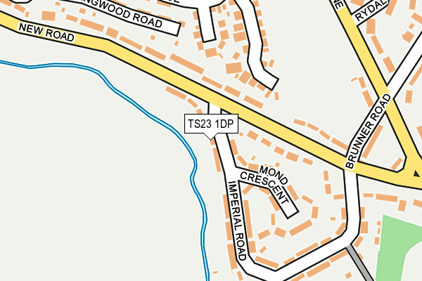 TS23 1DP map - OS OpenMap – Local (Ordnance Survey)