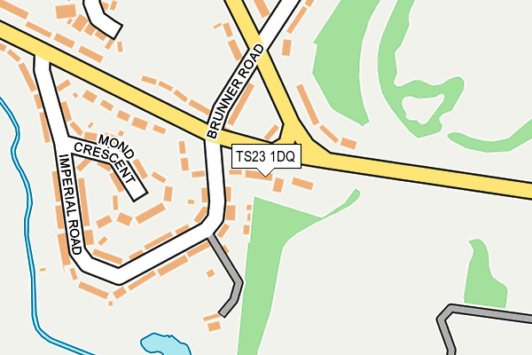 TS23 1DQ map - OS OpenMap – Local (Ordnance Survey)