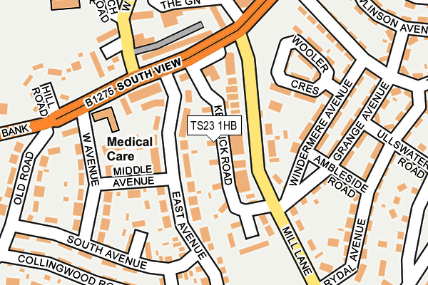 TS23 1HB map - OS OpenMap – Local (Ordnance Survey)