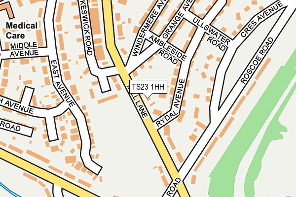 TS23 1HH map - OS OpenMap – Local (Ordnance Survey)