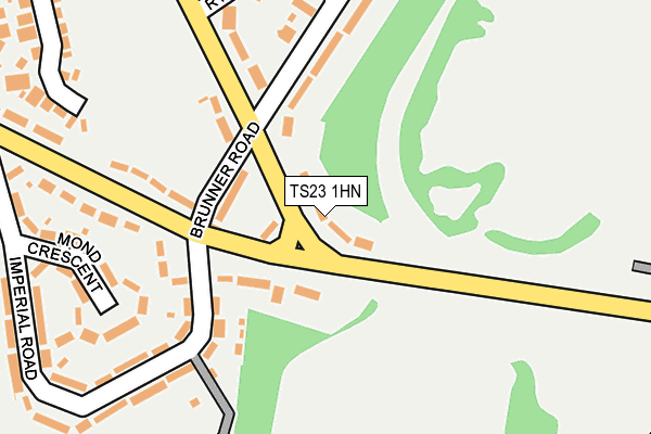 TS23 1HN map - OS OpenMap – Local (Ordnance Survey)