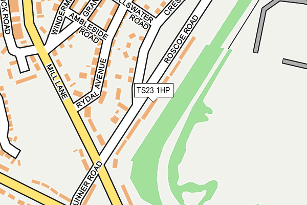TS23 1HP map - OS OpenMap – Local (Ordnance Survey)