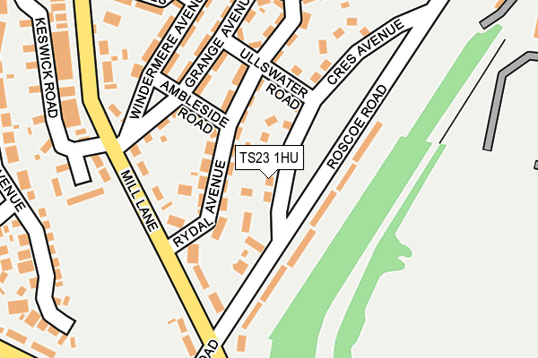 TS23 1HU map - OS OpenMap – Local (Ordnance Survey)