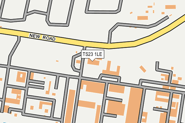 TS23 1LE map - OS OpenMap – Local (Ordnance Survey)