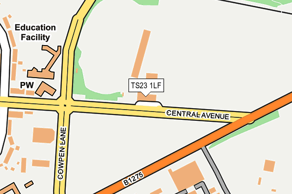 TS23 1LF map - OS OpenMap – Local (Ordnance Survey)