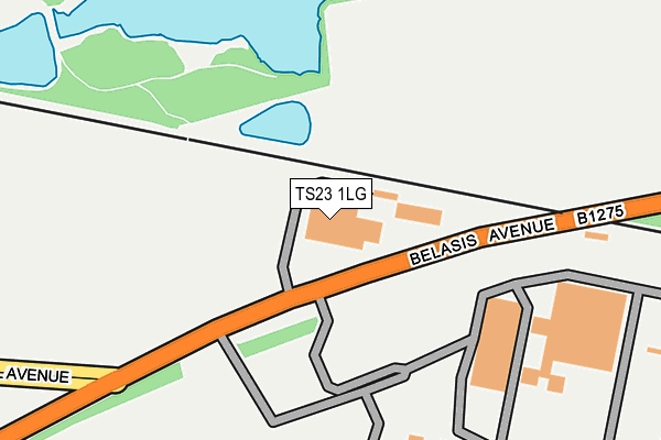 TS23 1LG map - OS OpenMap – Local (Ordnance Survey)