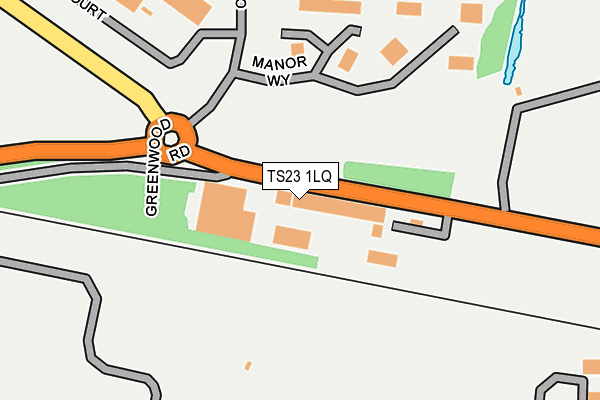 TS23 1LQ map - OS OpenMap – Local (Ordnance Survey)