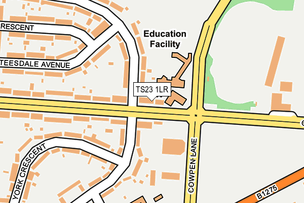 TS23 1LR map - OS OpenMap – Local (Ordnance Survey)