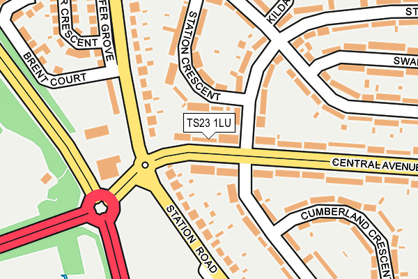 TS23 1LU map - OS OpenMap – Local (Ordnance Survey)
