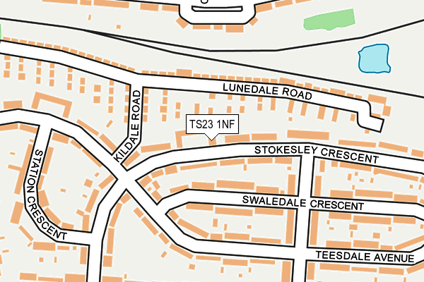 TS23 1NF map - OS OpenMap – Local (Ordnance Survey)