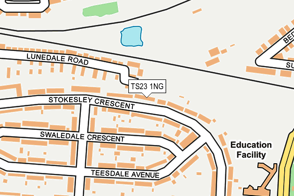 TS23 1NG map - OS OpenMap – Local (Ordnance Survey)