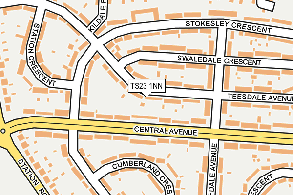 TS23 1NN map - OS OpenMap – Local (Ordnance Survey)