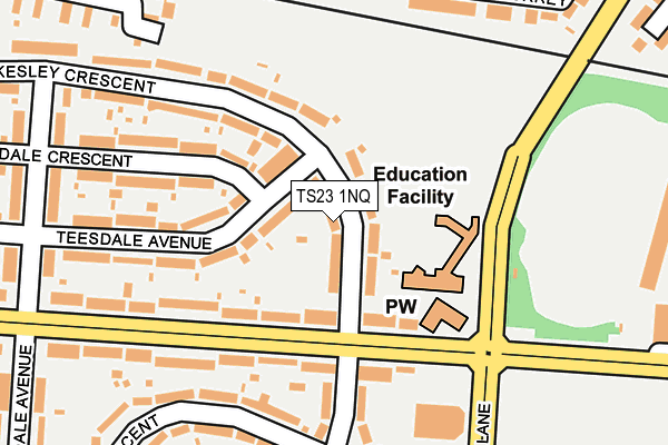 TS23 1NQ map - OS OpenMap – Local (Ordnance Survey)