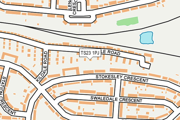 TS23 1PJ map - OS OpenMap – Local (Ordnance Survey)