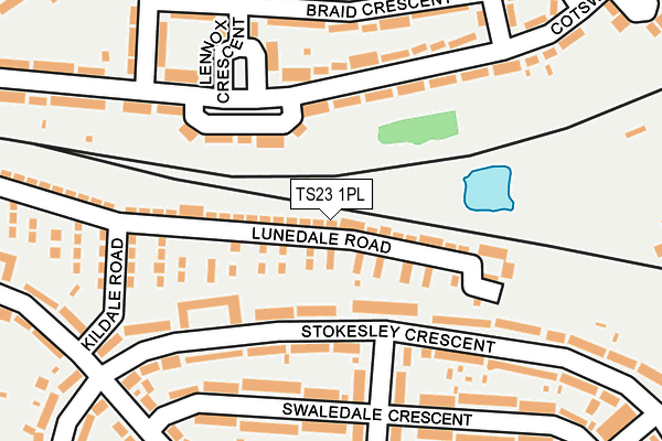 TS23 1PL map - OS OpenMap – Local (Ordnance Survey)