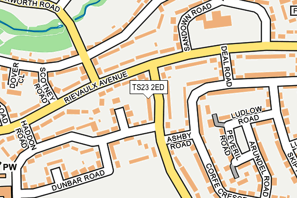 TS23 2ED map - OS OpenMap – Local (Ordnance Survey)